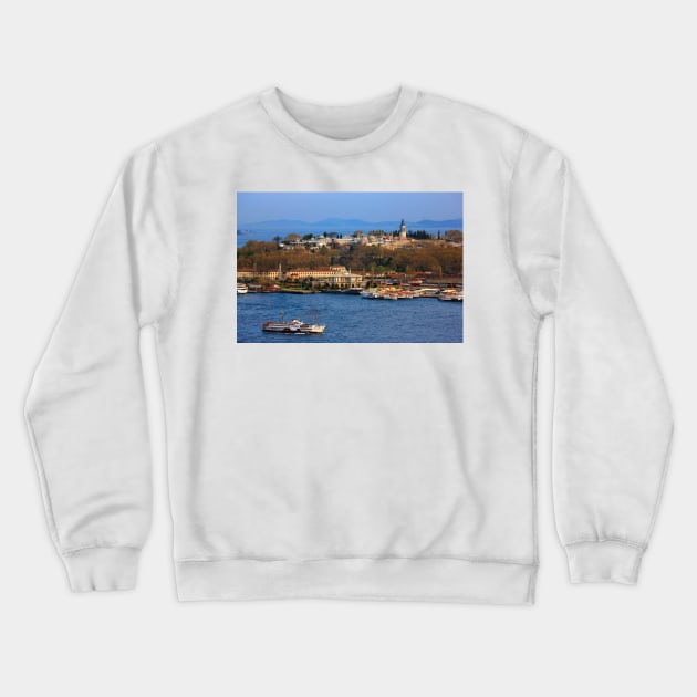 Topkapi palace and Sirkeci train station Crewneck Sweatshirt by Cretense72